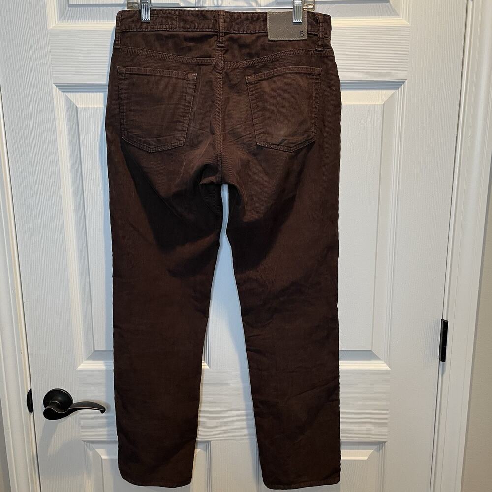 Bonobos Corduroy Pants Mens 31x30 Brown Slim Straight Stretch Classic Trouser - Picture 2 of 12